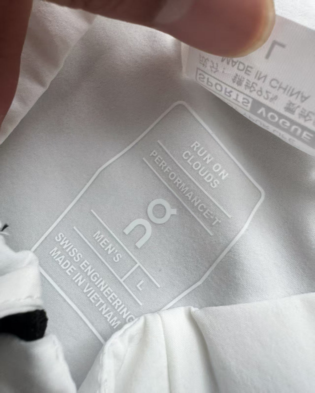 Veste Running - ON CLOUD White (sans capuche)