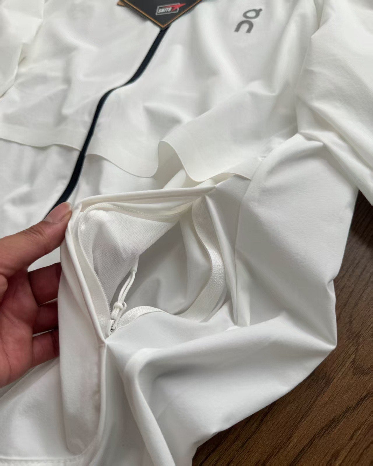 Veste Running - ON CLOUD White (sans capuche)